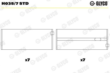 Автозапчасть Glyco H0357STD