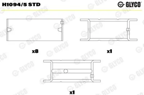 Подшипник скольжения Glyco H1094/5 STD