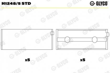 Вкладыши Glyco H1248/5 STD