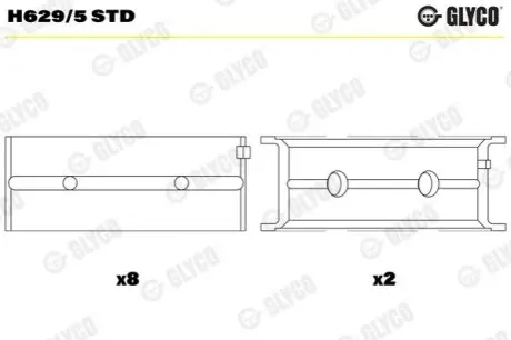 Автозапчасть Glyco H6295STD