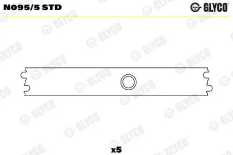 Підшипник розподільного вала Glyco N0955STD