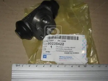 Циліндр гальмівний (задній) Chevrolet Aveo 03-/Daewoo Lanos/Nexia/Opel Astra F/Kadett 84-09(d=19.05) GM 90235422 Купити в Україні