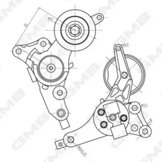 TOYOTA Ролик с нат.мех.Hiace IV,Fortuner,Hilux III 2.5/3.0 D-4D 01 GMB GAT30050 Купити в Україні
