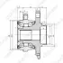 VW Подшипник пер. ступицы AUDI, SKODA, SEAT, 12- GMB (GH35030M) изображение 1