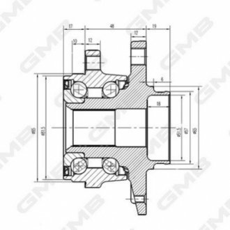 VW Подшипник пер. ступицы AUDI, SKODA, SEAT, 12- GMB GH35030M