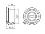 Фото Ролик ГРМ Hyundai Atos/Getz/Kia Picanto 1.0-1.1 98- (натяжний) (57.1х27х14) GMB (GT10240) зображення 4