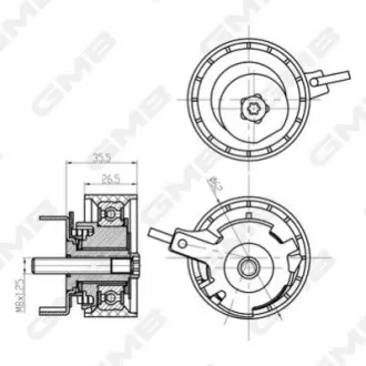FORD Натяжной ролик Focus, Kuga, C-Max, 1,5-1,6EcoBoost GMB GTB1060 Купити в Україні