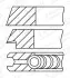 Кольца поршневые VW Caddy/Golf/Passat 1.6/1.8/2.2i 83- (81.00mm/STD) (1.5-1.75-3) GOETZE (0810940030) изображение 1