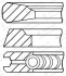 Комплект поршневых колец STD GOETZE 08-143600-10 (фото 1)