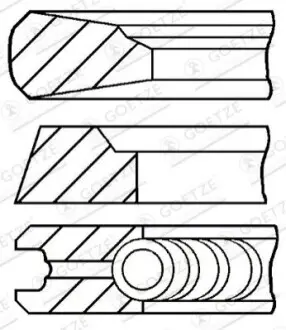 127 (STD) 3,5-2,385-231 Комплект поршньових кілець SCANIA 3, 3 BUS, 4, 4 BUS, G I, IRIZAR CENTURY, IRIZAR PB, K I, N BUS, OMNICITY, OMNIEXPRESS, OMNILINK, P I, R I, T 10.6D-8.9D 05.88 GOETZE 08-143600-10