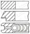 90,15 (+0,25) 1-26-231 Комплект поршньових кілець FORD RANGER, TRANSIT LAND ROVER DEFENDER 2.4D/3.2D 07.01- FORD GOETZE (0814810500) зображення 1