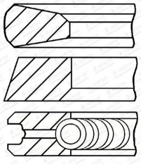 Поршневі кільця (102 STD 3,17-2,385-231) JOHN DEERE GOETZE 0818180000