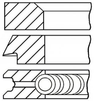 Набор поршневых колец GOETZE 0826980000 (фото 1)