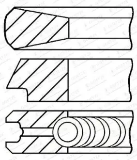 75,6 (+0,6) 50-2-8 Комплект поршньових кілець VOLVO C30, S40 II, S80 II, V50, V70 III CITROEN BERLINGO, BERLINGO MULTISPACE, C2, C3 I, C3 II, C3 PICASSO, C4 1.6D 10.03- CITROEN GOETZE 08-424008-00