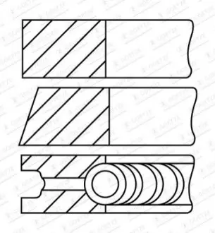 Комплект поршневих кілець GOETZE 08-436300-10 Купити в Україні