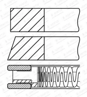 76,5 (STD) 1-5-2,5 Комплект поршньових кілець SKODA FABIA II, OCTAVIA II VW EOS, GOLF PLUS V, GOLF V, JETTA III, JETTA IV, LUPO I, PASSAT B6, POLO IV, POLO V, TOURAN 1.4/1.6 02.01-05.22 GOETZE 0844940000