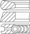 Комплект поршньових кілець (130мм (STD) 2,5-3,5-3,5) DAF CF, XF 106, XF II, XFC, XG, XG+ IRIZAR I3, I4, I6, I8 TATRA PHOENIX VAN HOOL EX, TX VDL FUTURA MX-13303-MX375 05.10 GOETZE (08-449600-00) зображення 2