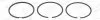 Кольца поршневые Audi 80/100/VW Passat/Golf 1.8-2.8 83-05 (81.00mm/STD) (1.5-1.75-3) GOETZE (0850190010) изображение 1
