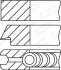 Кольца поршневые Audi 80/100/VW Passat/Golf 1.8-2.8 83-05 (81.00mm/STD) (1.5-1.75-3) GOETZE (0850190010) изображение 2