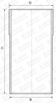 Гільза поршня GOETZE 14-710020-00 Купити в Україні