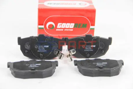 Фото 1 — Гальмівні колодки зад. Cerato/Elantra/Lantra/Maxima/Tuscani (85-21) GOODREM (RM1470) Фото Гальмівні колодки зад. Cerato/Elantra/Lantra/Maxima/Tuscani (85-21) GOODREM (RM1470) зображення 1