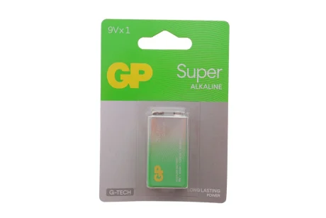 Батарейка SUPER ALKALINE 9V 1604A-5UE1, 6LF22 GP 4891199002311