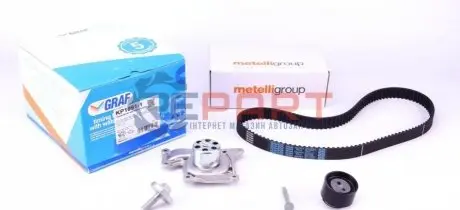 Комплект ГРМ + помпа Renault Kangoo/Laguna/Megane/Scenic/Duster/Nissan 1.5dCi 09- (123x27) (PA1091) GRAF KP10911 Купити в Україні