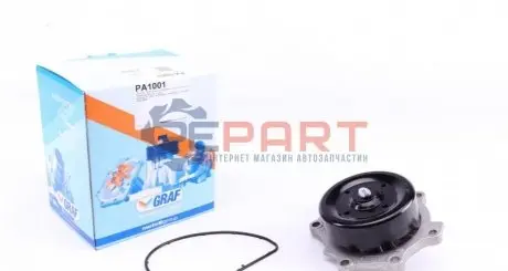 Помпа води Toyota Auris/Avensis/Corolla/Rav4/Verso/Lexus IS 2.0/2.2D-4D 05- (R/B) (7 лоп) GRAF PA1001 Купити в Україні