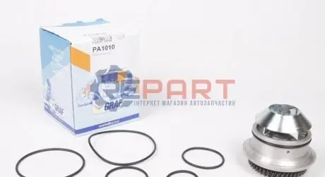 Помпа води VW LT 28-35/28-46 2.8TDI 92kw/96kw 97-06 (B/B) (5 лоп) (косий зуб) GRAF PA1010 Купити в Україні