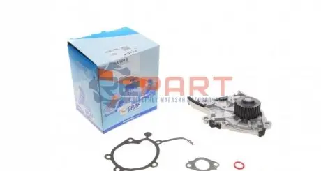 Помпа води Kia Sportage 2.0i 16V 94-00/Mazda 626 III 2.0 16V 87-92 (25z) (B/B) (8 лоп) GRAF PA1015