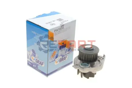 Помпа води Fiat Doblo/Panda/Punto 1.4 05-/Opel Combo 1.4 12- (23z) (B/B) (9 лоп.) (пласт.імпеллер) GRAF PA1030 Купити в Україні