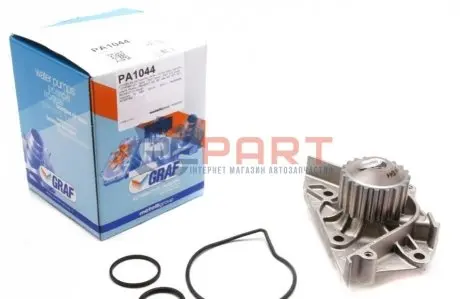 Помпа води Citroen C4/C5/C8/Jumpy/Fiat Scudo/Peugeot 206/307/406 1.8/2.0/2.2 99- (20z) (R/B) (6 лоп) GRAF PA1044 Купити в Україні