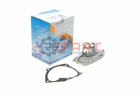 Фото Помпа води Renault Megane/Scenic 1.9 dCi 08-/Suzuki Grand Vitara 1.9DDiS 06-15 (B/B Ext.) (20 лоп) GRAF (PA1095) зображення 1