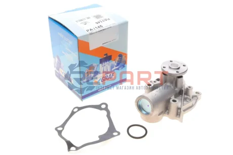 Помпа води Mitsubishi Lancer VII/Outlander I 2.4/2.4 4WD 03-07/Galant VII 2.4 03- (8 лоп) GRAF PA1145 Купити в Україні