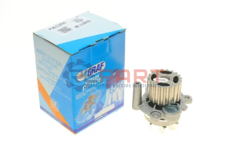 Насос воды Audi A3-A6/Seat/Skoda/VW Golf/Passat 1.9-2.0TDI (19z)(R/B)(7 лоп)(h шкива=34mm/d им=64mm) GRAF PA1355 Купить в Украине