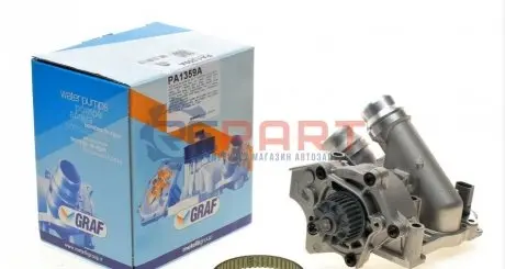 Помпа води Audi A3-A8/Skoda/Seat/VW 1.8-2.0FSI/TFSI 04- (29z)(B/B)(6 лоп)(з термостатом,датчиком t) GRAF PA1359A Купити в Україні