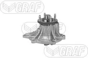 Помпа води Toyota Land Cruiser Prado 3.0D-4D 02-/Hiace IV 2.5D-4D 01-12 GRAF PA1437 Купити в Україні