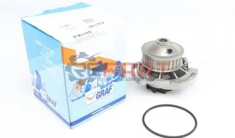 Фото Помпа води Audi 50/80/VW Golf/Jetta/Passat/Polo 0.9-1.3 74-94 (26z) (B/B) (8 лоп) GRAF (PA148) зображення 1