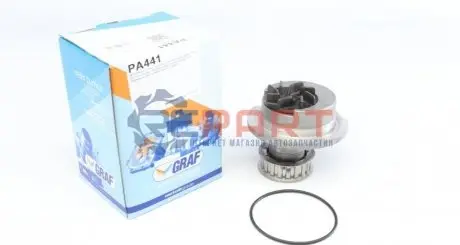 Помпа води Opel Corsa A/Kadett D/E/Ascona B/C 1.3/1.3N/1.3S 79-89 (19z) (B/B) (8 лоп) GRAF PA441 Купити в Україні