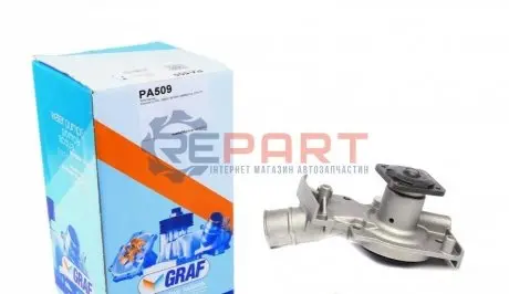 Фото Помпа води Ford Mondeo I/II 1.6i/1.8i/2.0i 16V 93-00 (R/B) (7 лоп.) GRAF (PA509) зображення 1