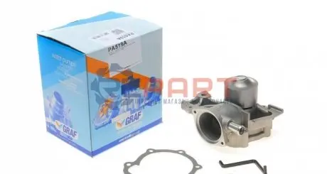 Фото Помпа води Subaru Forester/Impreza/Legacy/Outback 1.6-2.5AWD/1.6-2.0/2.2i 4WD 89-09 (B/B) (8 лоп) GRAF (PA519A) зображення 1