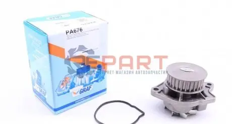 Помпа води Seat Corodba/Ibiza/VW Caddy/Polo 1.0i/1.4 96-02 (27z) (B/B) (7 лоп) GRAF PA676 Купити в Україні