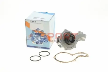 Помпа води Audi A4-A6/VW Passat 1.6/1.8/1.8T/quattro 94-05 (B/B) (7 лоп.) GRAF PA679 Купити в Україні