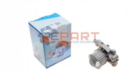 Фото 1 — Помпа води Mitsubishi Colt/Lancer 1.6/16V 96-03/Pajero 1.8GDI 98-00/Pinin 2.0 99- (24z)(R/B)(8лоп) GRAF (PA732) Фото Помпа води Mitsubishi Colt/Lancer 1.6/16V 96-03/Pajero 1.8GDI 98-00/Pinin 2.0 99- (24z)(R/B)(8лоп) GRAF (PA732) зображення 1