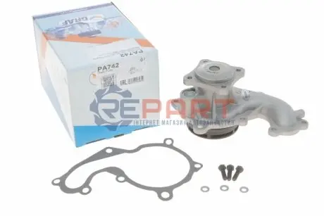 Фото Помпа води Ford C-Max I/Focus I/II/Mondeo/Transit/Tourneo Connect 1.8DI/TDCi/TDDi 99- (R/B) (6 лоп.) GRAF (PA742) зображення 1
