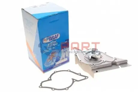 Фото Помпа води Audi A6/A8 3.7/4.2 quattro 98-10/VW Phaeton/Touareg 4.2 V8 02-16 (R/B) (5 лоп) GRAF (PA764) зображення 1