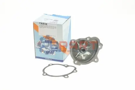 Помпа води Opel Astra G/H/J/Combo/Corsa C/D/Zafira 1.7CDTI/DTI 00- (R/B)(7 лоп)(d центр.шківа=30mm) GRAF PA834 Купити в Україні