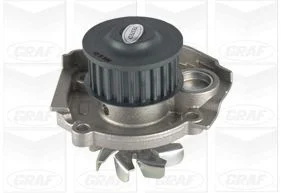 Помпа воды Fiat Doblo/Panda/Punto/Bravo/Stilo 1.2/1.4 01- (23z) (B/B) (8 лоп.) (метал.импеллер)) GRAF PA866