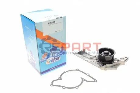 Помпа води Audi A4/A6/A8 3.0/3.0quattro 01-06 (R/B) (5 лоп) GRAF PA881