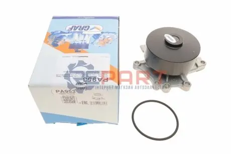 Помпа води Toyota Avensis 1.6/1.8 03-08/Corolla 1.4-1.8 VVT-i 02-13/Rav4 1.8 01-05 (B/B) (6 лоп) GRAF PA953 Купити в Україні